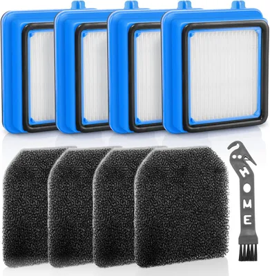 Produktbild von QX7 Filter für AEG, 4 Stück ASKW1 Filter Set für AEG QX6 QX7 QX8-2 Vakuum Staubsauger, 4 Pre Motor Filters 4 Hygiene Filter