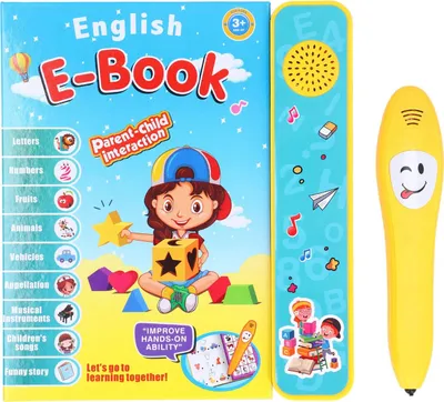 Image de Livre d'apprentissage électronique, cadeau d'anniversaire éducatif, son interactif pour enfants pour le vocabulaire et le langage