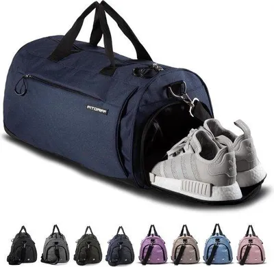 Image de Sac de sport avec compartiment à chaussures et poche imperméable, fitness, voyage, unisexe, 30 L