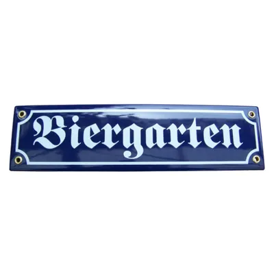Produktbild von Emaille Schild Biergarten