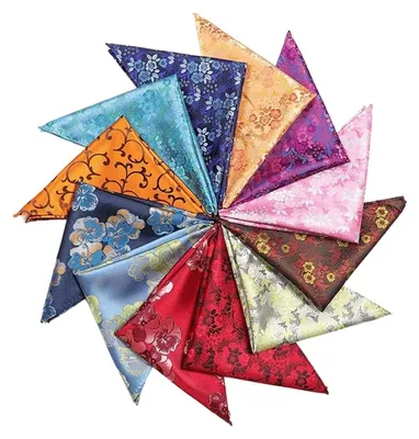 Productafbeelding van Jacquard Zakdoek voor Heren in Bloemenpatroon