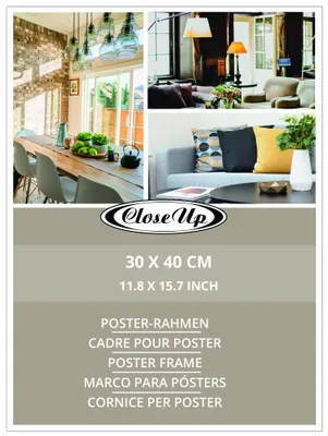 Produktbild von Posterrahmen 30 x 40 cm schwarz, Profilbreite 30mm