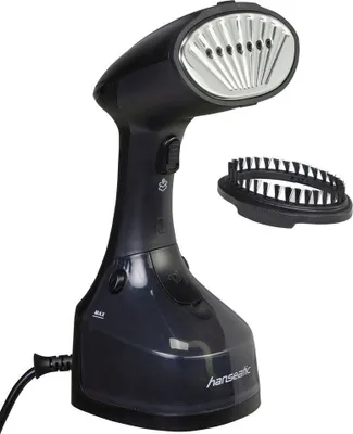 Produktbild von HANSEATIC Dampfglätter HHS25022BCU, Dampfbügeleisen, 1300 W, elegantes Design, 2,5 m Kabel, Edelstahl-Sohle, Anti-Tropf-System.