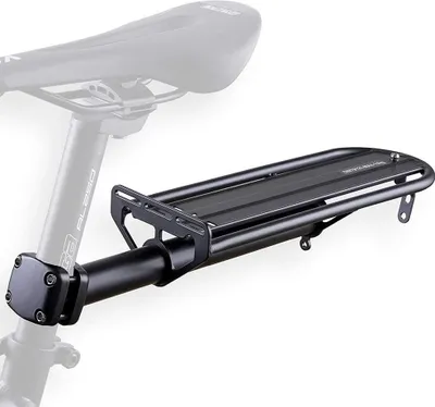 Produktbild von Gepannte Gepäckträger für Mountainbike - Flacher Teleskopträger - Einfache Sattelstützenmontage