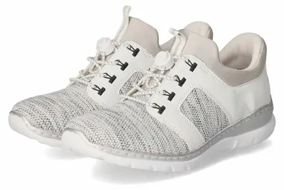 Obrázok produktu pre Rieker Women's Low Sneaker Grey Textile Synthetic Mix Veľkosť: 42