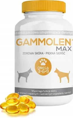 Zdjęcie produktu dla Gammolen Max Preparat na skórę i sierść  dla psów 90 tabletek