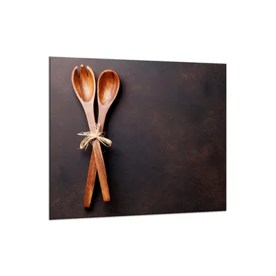 Produktbild von Küchenrückwand Glas 65x60 Spritzschutz Herd Spüle Fliesenschutz Essen Schwarz