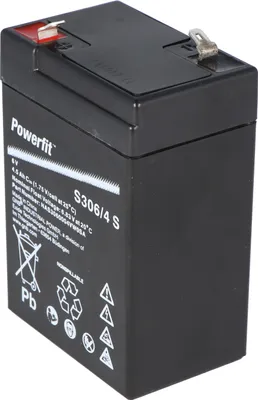 Produktbild von Exide Powerfit S306/4 S Blei Akku mit Faston 4,8 mm 6V, 4500mAh