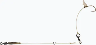 Zdjęcie produktu dla Carp Spirit Hinged Stiff Rig Barbed Carp Leader zielony ACS340038