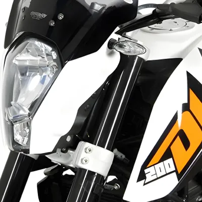 Image de Pare-brise MRA spoiler S gris fumé avec ABE pour KTM Duke 125