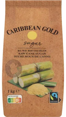 Produktbild von Caribbean Gold Ruwe Rietsuiker 1000g – Natürlicher unraffinierter Rohrzucker