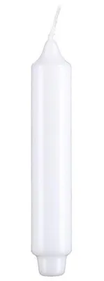 Produktbild von Stabkerzen mit Zapfenfuß Weiß 400 x Ø 30 mm, 12 Stück