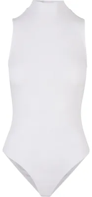 Produktbild von Build Your Brand - Bodysuit Rollkragen für Damen Ärmellos LT2418 (S) (Weiß)
