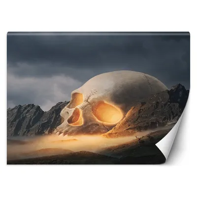 Produktbild von FOTOTAPETE Schädelberg 450x315 cm VLIES Tapete Wandtapete Wandbilder Wanddekoration Design Wohnzimmer Schlafzimmer Flur Büro Küche