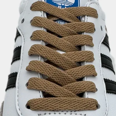 Zdjęcie produktu dla Płaskie sznurowadła Caramel do Nike Air Force 1, Jordan i Adidas - płaskie sznurowadła do butów -120 cm
