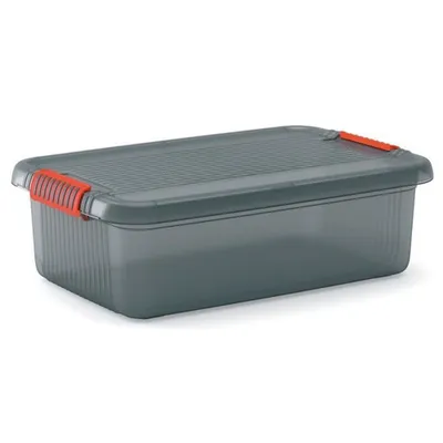 Zdjęcie produktu dla KIS K Latch Box M, Schowek, Szary, Prostokątny, Monochromatyczny, Uniwersalne, Szary