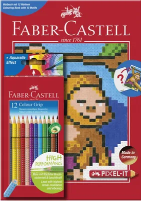 Produktbild von Faber Castell Buntstift Colour Grip 3,3 mm 12er Pixel-itBuch