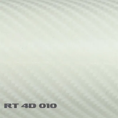 Produktbild von (6,57€/m²) Rapid Teck® 4D Carbon Folie Glanz Weiß Autofolie 152 cm Breite Laufmeterware selbstklebende Folie mit Luftkanälen Auto Folie Carbonfolie Hologramm
