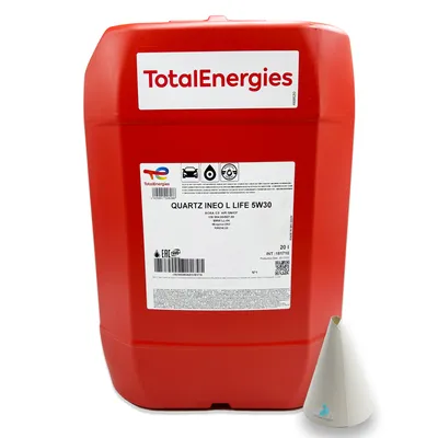 Produktbild von Total Quartz Ineo Longlife | 5W-30 | 20 L | VW 504 00 | VW507 00 | MB 229.51 | BMW LONGLIFE-04 | PORSCHE C30 | mit Trichter