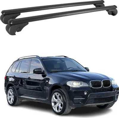 Produktbild von Dachträger Grundtäger für BMW X5 E70 2006-2013 75kg Alu Schwarz 2 tlg