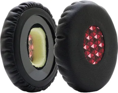 Produktbild von MMOBIEL Ohrpolster für Bose Sound link OnEar Headset OE OE2 OE2i SoundTrue (Schwarz/Rot)