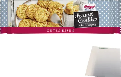 Produktbild von Hofgut Erdnussplätzchen (150g Packung) + usy Block