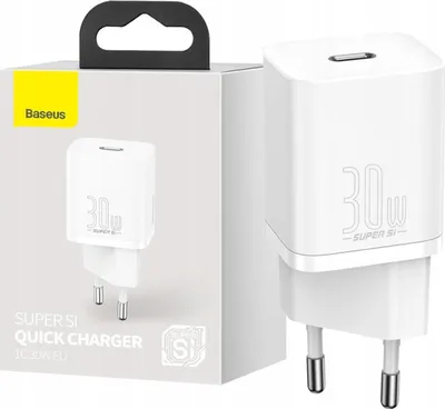 Obrázok produktu pre Baseus CCSUP-J02 nabíjačka mobilných zariadení Univerzálna biela AC Rýchle nabíjanie Vnútorné