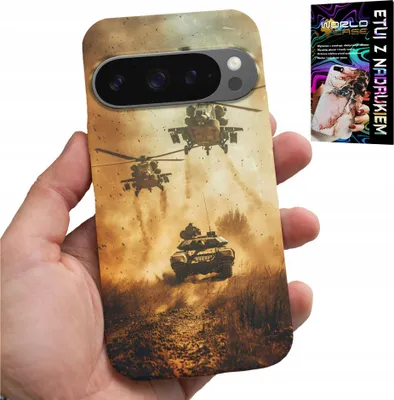 Zdjęcie produktu dla Etui Do Google Pixel 9 / 9 Pro - Helikopter Wojskowy Czołg Militaria Case