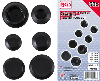 Produktbild von BGS technic Plastic Plug Assortment, 130 mm, 130 g