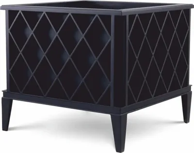 Produktbild von Casa Padrino Luxus Blumentopf Schwarz 76 x 76 x H. 69 cm - Garten Deko