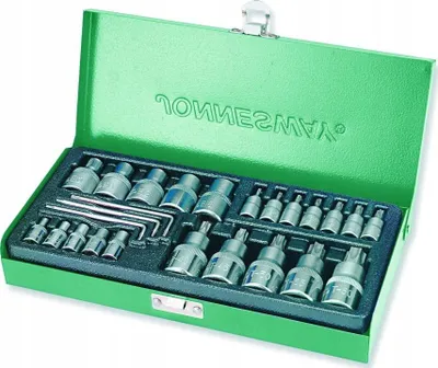 Image de Jonnesway Jeu de clés Torx et douilles E-Torx S06H425S 25 pièces