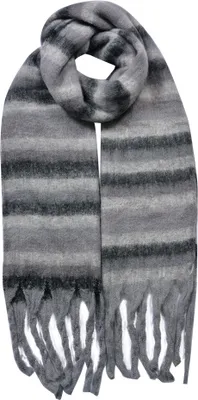 Produktbild von Clayre & Eef Winterschal Damen 39x200 cm Grau Synthetisch