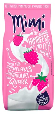 Image de Mimi Milchmix Yaourt Framboise Boisson en poudre 12 x 400 g - Soluble à chaud et à froid - Pack économique