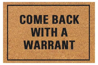 Produktbild von Fußmatte Come Back With A Warrant 1 Stück, Ultra-Dünne Microfaser-Fußmatte Mit Rutschfester Gummisohle, Für Flur Küche Bad