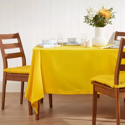 Immagine prodotto di Tovaglia HOMESCAPES giallo 178 x 300 cm, 100% cotone