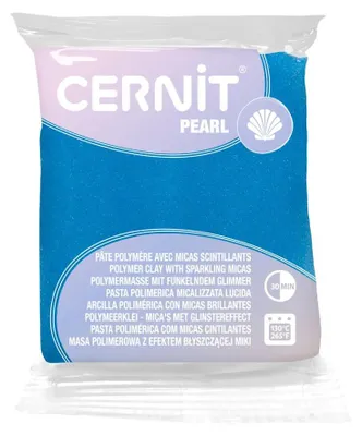 Image de Cernit Polymer Clay Pearl Blue 56 g