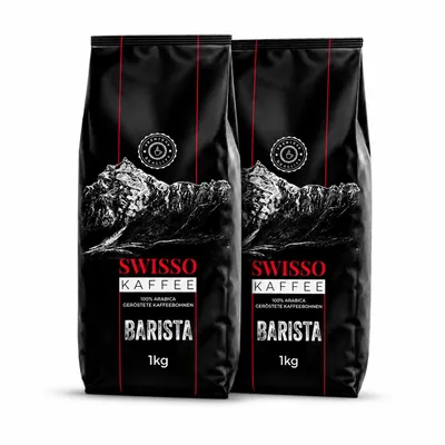 Image de Swisso Kaffee Barista : 100 % Arabica. Grain de café premium exclusif, 2 x 1 kg, Image générée par une IA