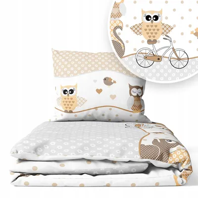 Produktbild von Kinderbettwäsche 90x120 Baumwolle Baby Bettwäsche Set 90x120 + 40x60 Kissenbezug Jungen & Mädchen Kleinkind Bettbezug