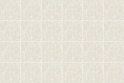 Produktbild von Fliesenaufkleber 15x15 cm – 24 Stück – Selbstklebend – Wasserfest – Pflegeleicht – Hitzebeständig – Für Küche & Bad – Blätter in einem zarten Arrangement