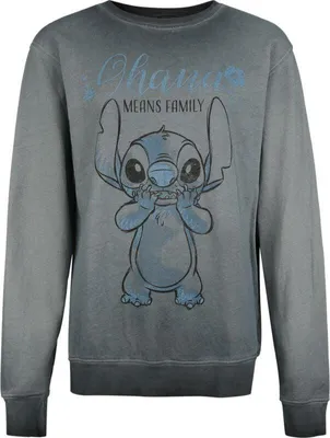 Produktbild von Lilo & Stitch Sweatshirt Damen Ohana blau L