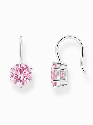 Produktbild von Thomas Sabo Ohrhänger Mit Großem Pinken Zirkonia Silber H2287-051-9