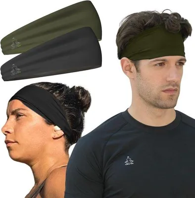 Produktbild von Famanu Schweißbänder für Damen und Herren - Atmungsaktiv und Dehnbar für Sport und Training