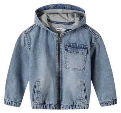 Productafbeelding van Minoti - Jeansjas voor jongens, model GT48186 (128) (Blauwe denim, stonewash)