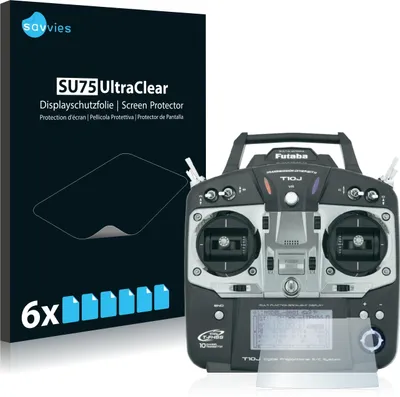 Produktbild von 6x Für Robbe Futaba T10J Schutzfolie Savvies Displayschutz Display Schutz Folie Klar Transparent