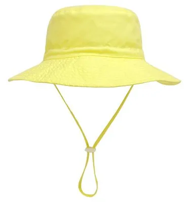 Produktbild von Kinder-Sonnenhut und -Sonnenglas, UV-Schutz UPF 50+, breite Fischausnehmung, Kinder-Sonnenhut mit verstellbarer Kinnbande, Sommer-Sonnenhut für Mädchen und Jungen, Größe XS