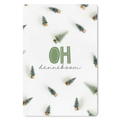 Produktbild von MuchoWow® Mauspad Mousepad Winter - Tannenbaum - Zitat 18x27 cm - Mousepads - Maus Mat - Pad - Mausunterlage
