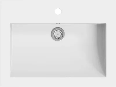 Obrázek produktu pro vidaXL Žulové umyvadlo 600×450×120 mm Bílá