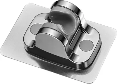 Image de Support de pommeau de douche pour la salle de bain, avec adhésif fort pour ajuster l'angle de la pomme de douche, sans perçage