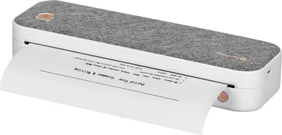 Produktbild von PeriPage A4 Papierdrucker Thermodrucker Bluetooth Drahtloser Mobiler mit 1 Rolle Thermopapier, 210 mm Mini Mobiler Fotodrucker USB BT Anschluss Unterstützung 2''/3''/4'' Papierbreite Druck PDF Datei Webseite Vertrag Bild Kompatibel mit Android iOS Labelprinter