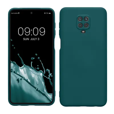 Produktbild von kwmobile Hülle kompatibel mit Xiaomi Redmi Note 9S / 9 Pro / 9 Pro Max Hülle - gummierte TPU Silikon Handyhülle - Schutzhülle für kabelloses Laden -